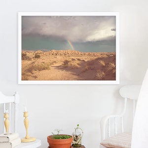 Desert Rainbow Landscape Photography // New Mexico Indian Territory // Southwestern Landscape // Nature - Land of Enchantment New Mexico