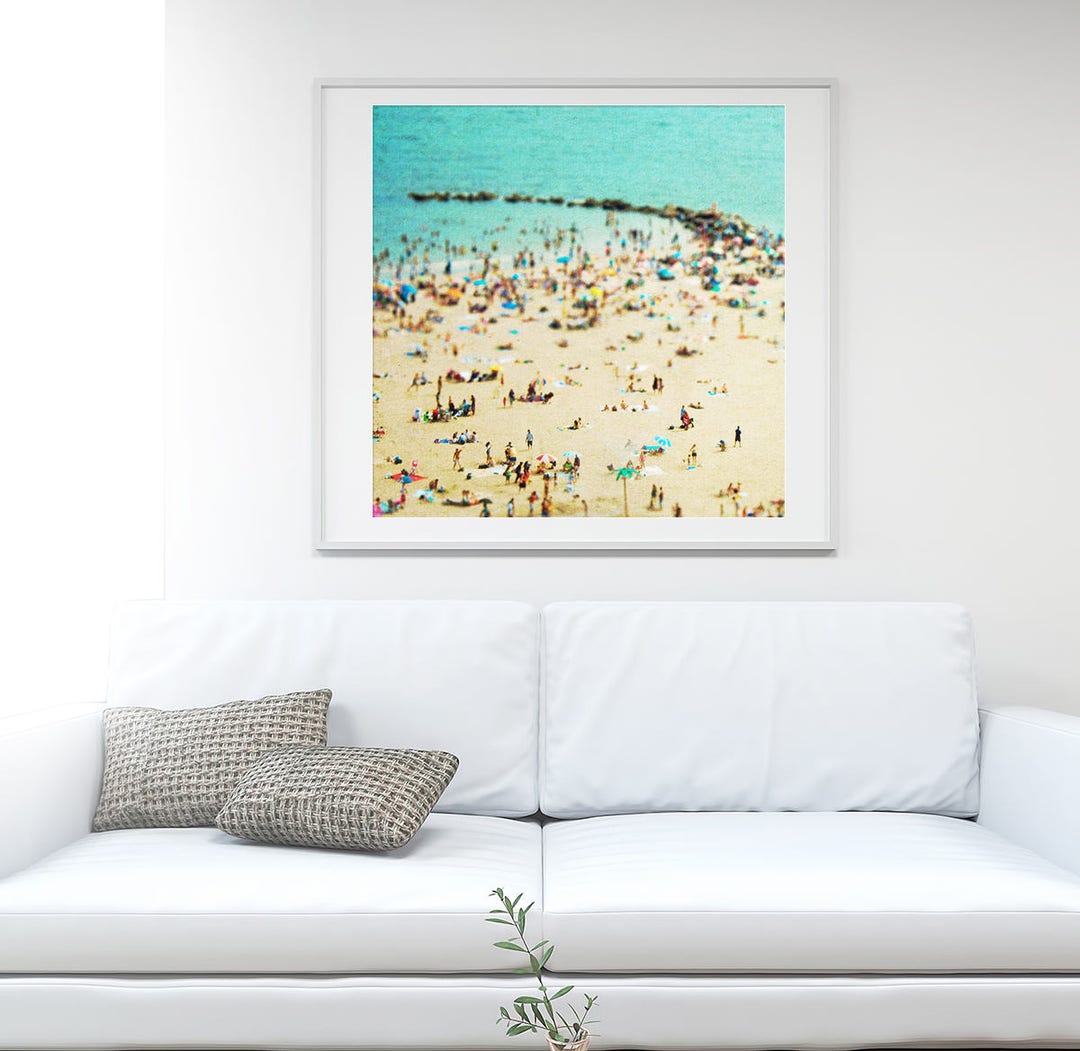 Turquoise Beach Photography // Large Scale Photography // - Etsy