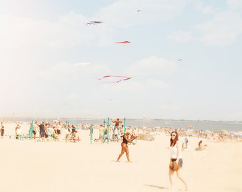 Beach Photography // Brooklyn Summer // Coney Island Beach // Modern Home Art - "The Summers we leave behind - Beach"