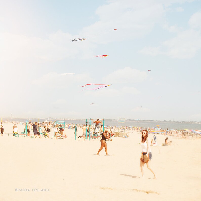 Beach Photography // Brooklyn Summer // Coney Island Beach // Modern Home Art The Summers we leave behind Beach image 1