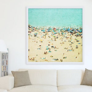 Large Beach Photography // Large Wall Art // Aerial Beach - Etsy