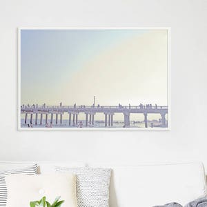 Oversize Beach Art // Boardwalk Photography // Large Wall Art Brooklyn // Beach Photography -  Large Archival Print Coney Island 60x40&quot;