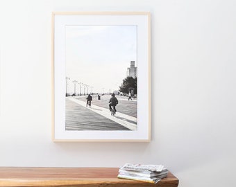 Coney Island Boardwalk Fine Art Photography // Large Framed Prints // Beach Photography Art Print // Large Wall Art