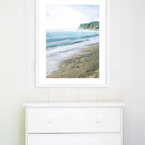 Montauk Long Island Beach Photography // Large Beach Print // Seaside // Turquoise Teal Aqua Blue Wall Art Print for Modern Home Montauk image 1