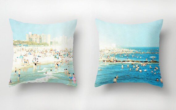 Throw Pillows Set With Inserts Beach Nautical Decor Etsy