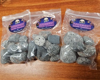 Lake Superior Yooperstone Sodalite: Fluorescent Emberlites, 8oz Bag