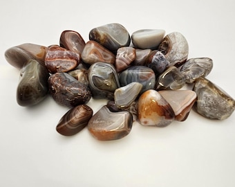 8oz Polished Lake Superior Agates, Banded Gemstones