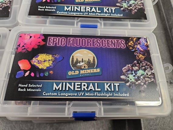 Fluorescent Mineral Kit – Super Bright UV Reactive Stones | Glow Rock Collection