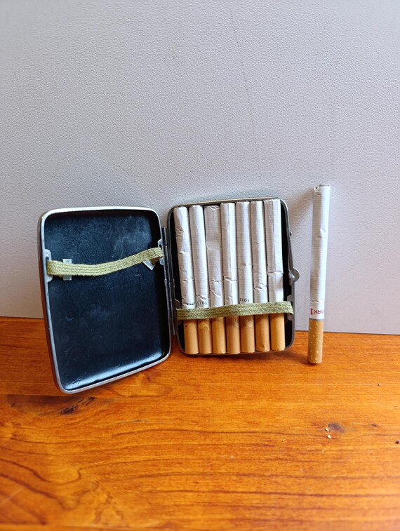 individual cigarette case Pocket Case/Box for 100's Cigarette Portable Transparent Cigarette Box Can Hold 20pcs Slim Cigarettes (I'm Fine, Transparent White) : Health & Household Engraved Flask & Cigarette Case