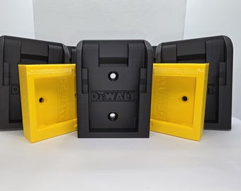 Uchwyt na akumulator Dewalt 18 V – zestaw 6 sztuk – trwałe rozwiązanie do przechowywania