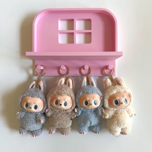 Wall Display Shelf with Pegs for Collectibles & Toys | Blind Box Display Stand