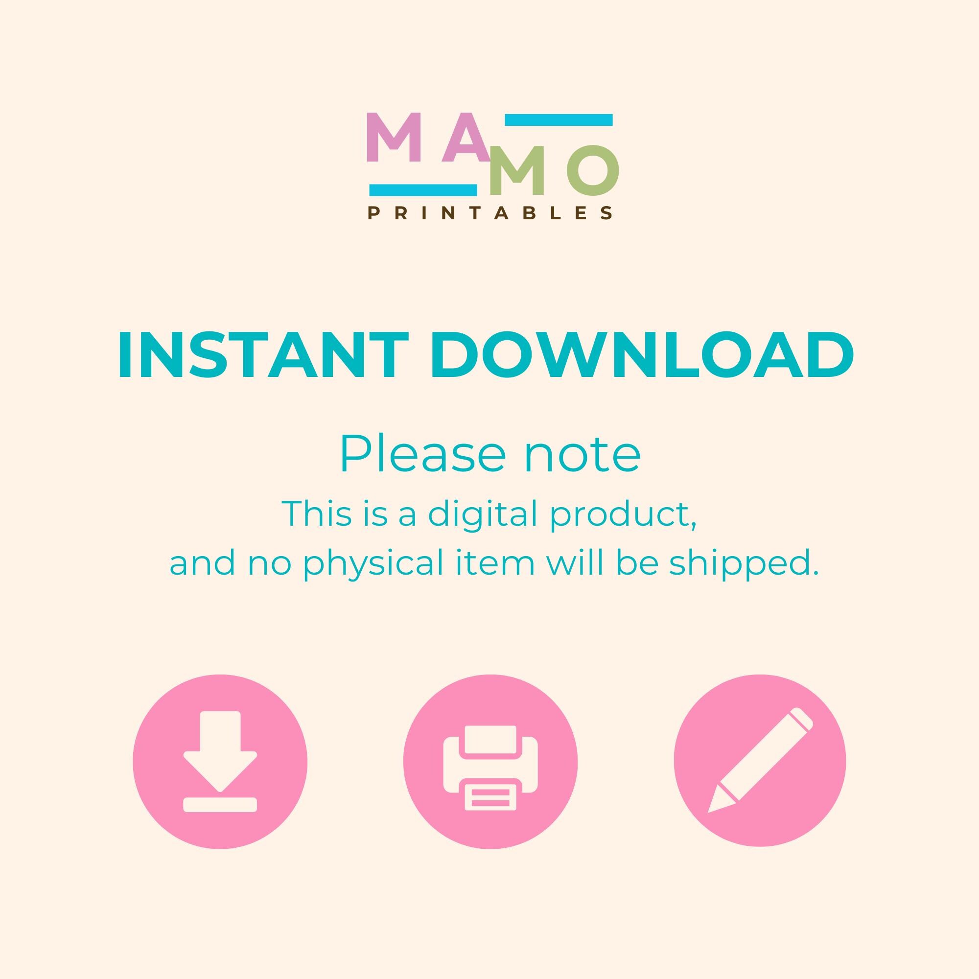 Printable Color Swatch Chart | US Letter, A4, A5 | Marker & Color Test ...