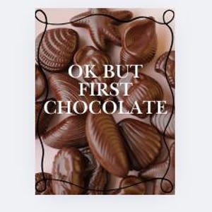 Chocolate Poster Digital Artwork