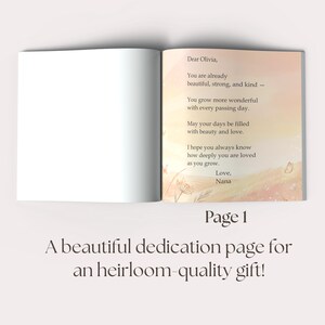 Personalized Children’s Book, Custom Name Book for Baby Girl Gift, Baby Shower Keepsake Gift for Baby Girl, Fairy First 2nd Birthday Gift bild 11