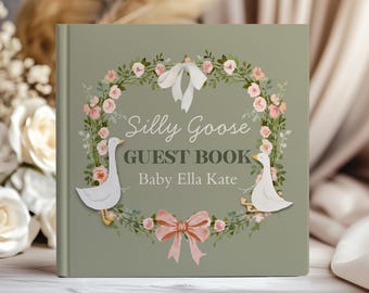 Silly Goose Baby Shower Guest Book, Polaroid Guest Book for Baby Shower, Guest Book Alternative