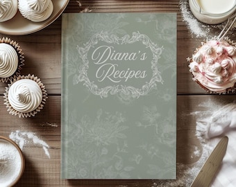 Personalized Toile de Jouy Recipe Book: French Kitchen Journal