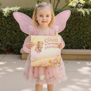 Personalized Children’s Book, Custom Name Book for Baby Girl Gift, Baby Shower Keepsake Gift for Baby Girl, Fairy First 2nd Birthday Gift bild 3