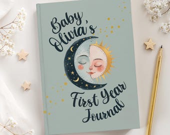 Personalized Baby's First Year Journal: Twinkle Star Keepsake
