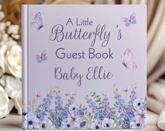 Butterfly Baby Shower Polaroid Guest Book: Baby Shower Guest Book Alternative