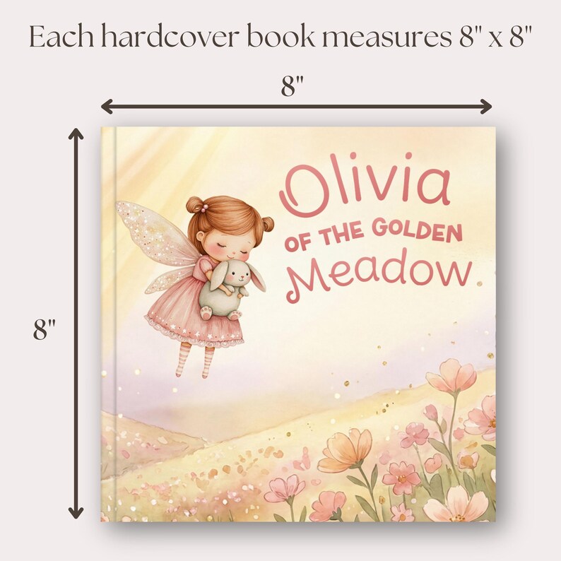 Personalized Children’s Book, Custom Name Book for Baby Girl Gift, Baby Shower Keepsake Gift for Baby Girl, Fairy First 2nd Birthday Gift bild 6