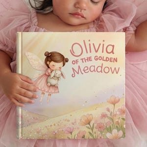 Personalized Children’s Book, Custom Name Book for Baby Girl Gift, Baby Shower Keepsake Gift for Baby Girl, Fairy First 2nd Birthday Gift bild 1