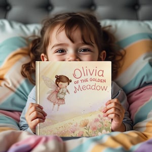 Personalized Children’s Book, Custom Name Book for Baby Girl Gift, Baby Shower Keepsake Gift for Baby Girl, Fairy First 2nd Birthday Gift Fairy 1