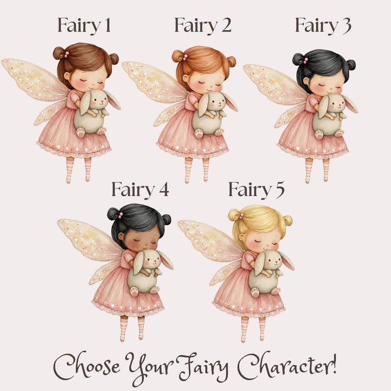 Personalized Children’s Book, Custom Name Book for Baby Girl Gift, Baby Shower Keepsake Gift for Baby Girl, Fairy First 2nd Birthday Gift bild 4