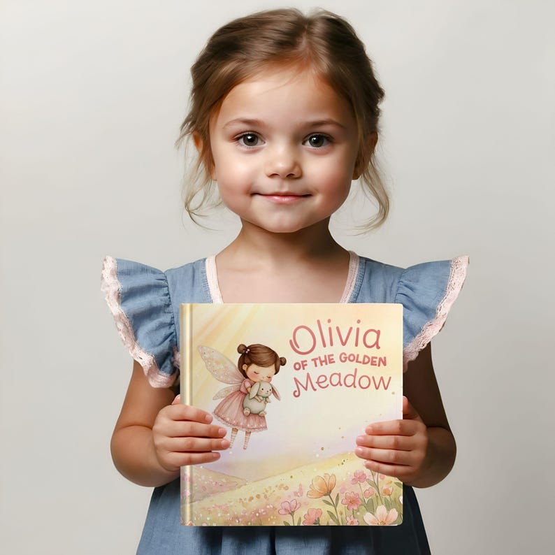 Personalized Children’s Book, Custom Name Book for Baby Girl Gift, Baby Shower Keepsake Gift for Baby Girl, Fairy First 2nd Birthday Gift bild 15