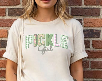 Pickle Girl Comfort Colors Shirt, Pickle Shirt for Women, Pickle Lover Gift, Funny Pickle Shirt