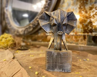 装飾用ブロンズ象の彫刻 | 象の置物 | 手作り象の彫刻 | 家庭および