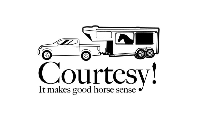 Uv-protected Vinyl Horse Trailer Sticker: