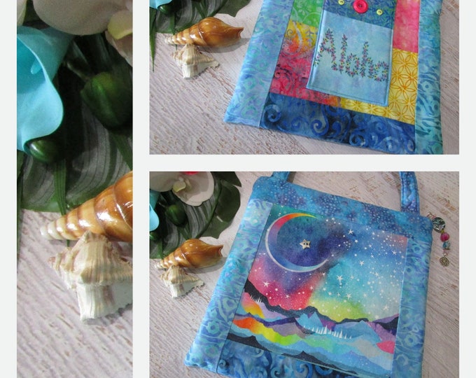 Starry Night Aloha Shoulder Bag Hawaiian Islands Tropical Beach~ Hawaii Oahu Maui Kauai Aloha Purse~ Hawaiian iPad Bag