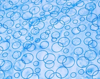 Blue Water Bubbles Tonal Fabric By The Yard Island Batik Hand Dyed Cotton Batiks Beach Ocean Pool Lake Quilting Sewing Material