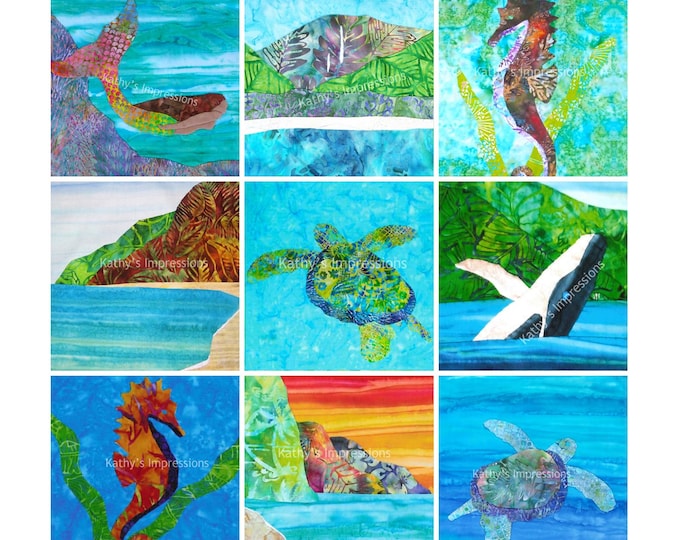 Wholesale Art Prints Tropical Beach Sea Life Lot 8x10 11x14 Metallic Linen