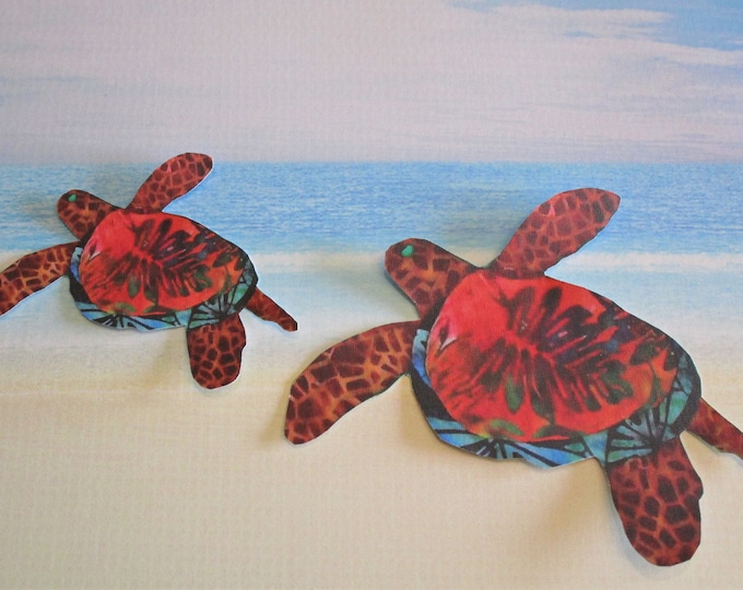SEA TURTLE Wall Decal Sets~ Tropical Decor, Baby or Kids Room~ Removable Sticker