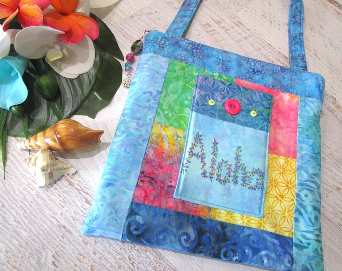 Starry Night Aloha Shoulder Bag Hawaiian Islands Tropical Beach~ Hawaii Oahu Maui Kauai Aloha Purse~ Hawaiian iPad Bag