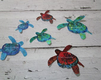 SEA TURTLE Wall Decal Sets~ Tropical Decor, Baby or Kids Room~ Removable Sticker
