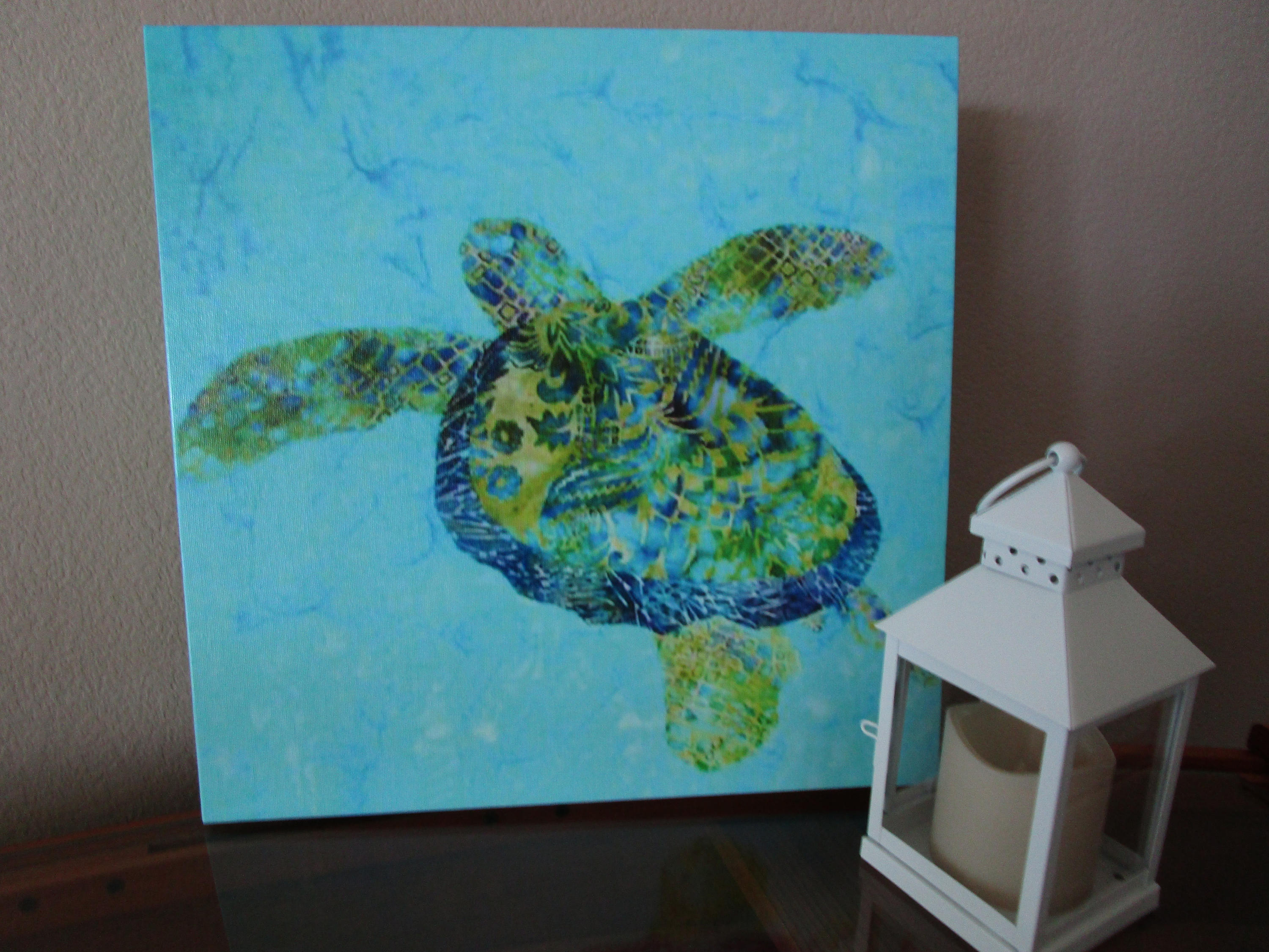 Sea Turtle Canvas Gallery Wrap, Hawaiian HONU Gallery Wrap, Baby Room