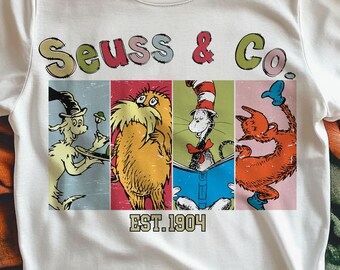 Suess & Co Est. 1904Sublimation PNG, Dr. Susess Day Png, Teacher life png, Read across America, Dr. Suess Png, Teacher png, Sublimation, png