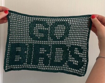 Baixe o gráfico do padrão de crochê filé GO BIRDS