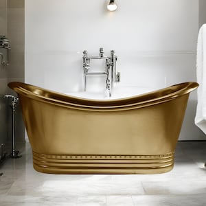 Handgefertigte Luxus Messingbadewanne - Freistehende Klauenfuß Badewanne für Spa & Home, Antike Gehämmerte Badewanne, Handgefertigte Messingbadewanne