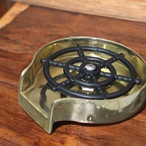 Heavy Duty Brass Renzer Floor Drain – Industrial Vintage Grate Drain Cover for Shower or Utility Use