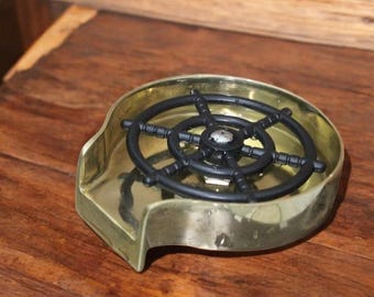 Heavy Duty Brass Renzer Floor Drain – Industrial Vintage Grate Drain Cover for Shower or Utility Use