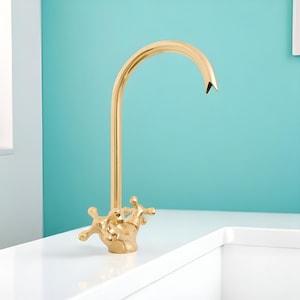 Handmade Solid Brass Faucet: Vintage Style Kitchen & Bath Tap