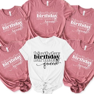Birthday Squad Cotton T-Shirts: Matching Group Outfit