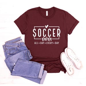 Soccer Mom Graphic Tee: Comfortable Game Day Outfit image 3