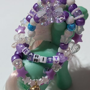 Rarity My Little Pony Kandy Bead Bracelet Set