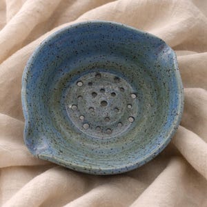 Handmade Pottery Berry Bowl Ceramic Colander Pottery Fruit Bowl Birthday Gift Birthday Present Gift for Her Ceramic Gift for Friend Custom
