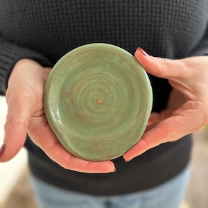 Sea Green Small Ceramic Spoon Rest