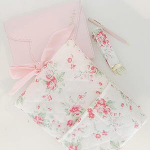 Quilted Book Sleeve with Pocket: Extra Large Cotton Book Cover